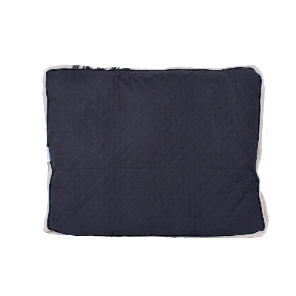 Pendleton Berber Dog Bed, Plush Pet Napper with Faux Suede Reverse and Removable Washable Cover, Rectangle Pet Bed, Large, Harding Tonal Natural