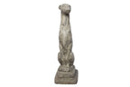 Solid Rock Stoneworks Sm Whippet Dog Garden Statue- 20" Tall- PreAged