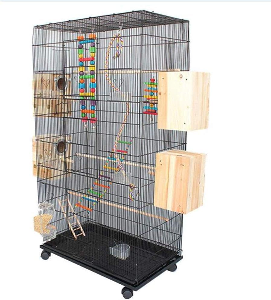 Large Bird Cage with Stand for Parrots and Small Pets,