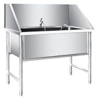 inless Steel Dog Bathing Tub - Deep Pet Washing t, 30cm Deep, 100cm Long - Perfect for Grooming Dogs & Pets at Home or Pool - & Easy to Clean