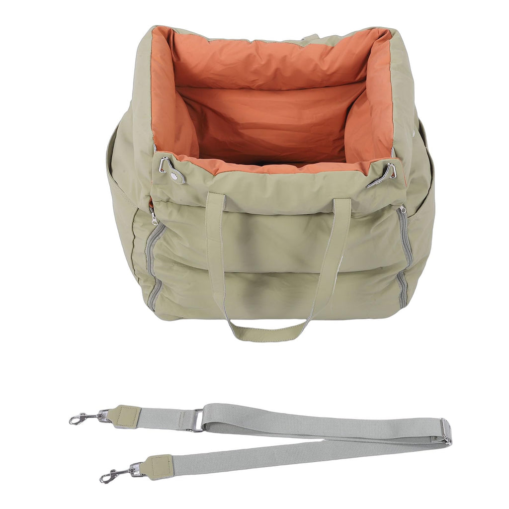 Generic Car Pet Bed, Detachable Washable Portable Travel Pet Car Seat, Dog Seat with Harness, Ideal for Outdoor Cats & Dogs