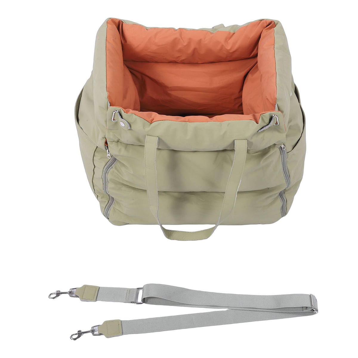 Generic Car Pet Bed, Detachable Washable Portable Travel Pet Car Seat, Dog Seat with Harness, Ideal for Outdoor Cats & Dogs