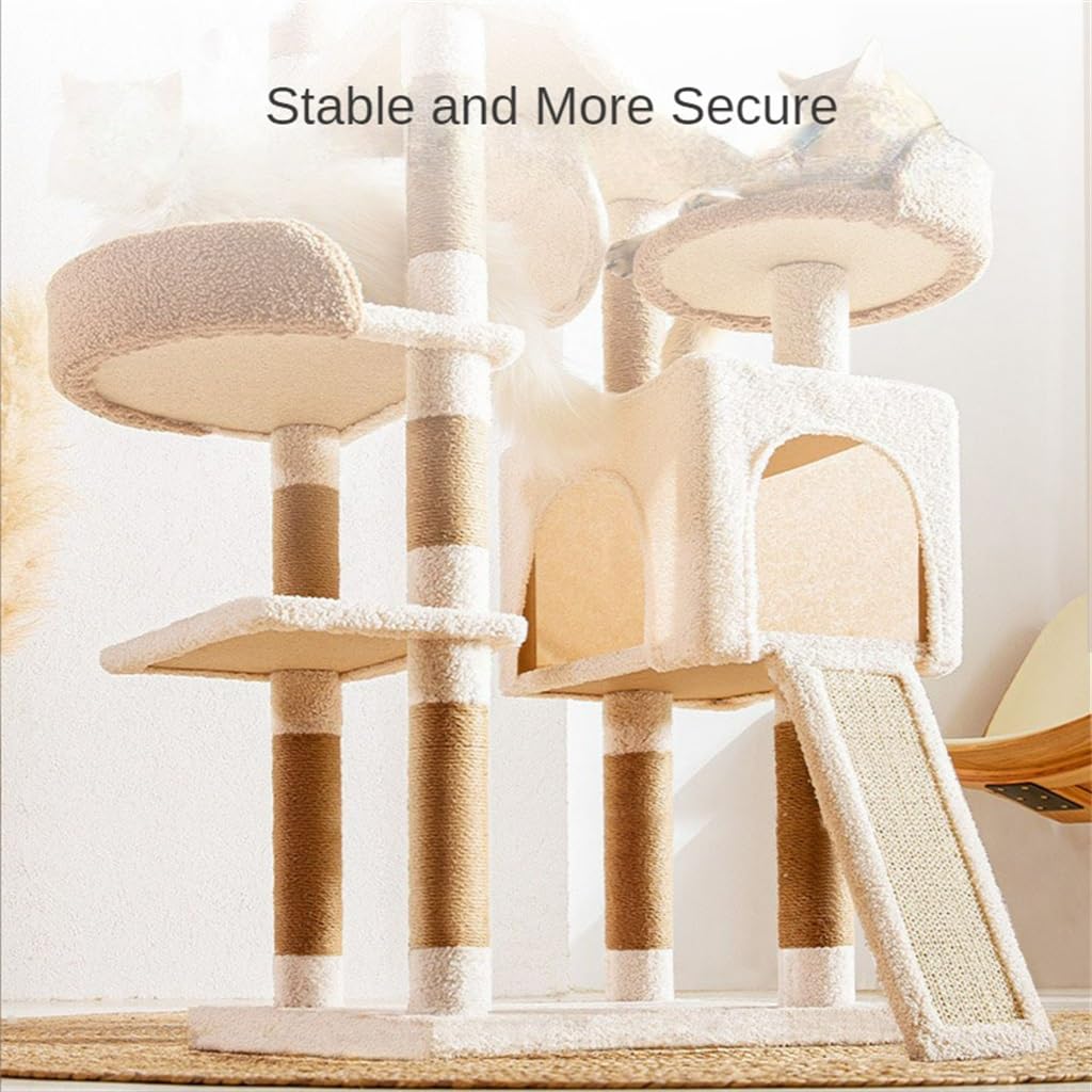 Cats Villa Wood Climbing Frame Big Tree House Activity Center Bed Tower Post Pet Products