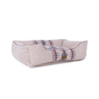 Pendleton Berber Bolster Dog Bed, Plush Kuddler with Removable Washable Cover, Pet Bed for Dogs and Cats, X-Large, Harding Tonal Natural