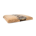Pendleton Berber Dog Bed, Plush Pet Napper with Faux Suede Reverse and Removable Washable Cover, Rectangle Pet Bed, Large, Harding Tonal Natural
