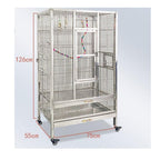 Conure cage Luxury Time Capsule Parrot Villa Premium Stainless Steel Metal Birdcage for Stylish Feathered Friends for Indoor Use
