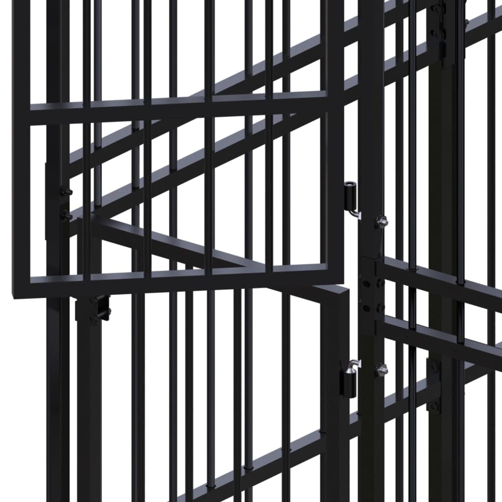Asomie Outdoor Dog Kennel Steel 99.2 ft² Animal enclosures Pet Cage Dog Kennels Easy to Run Safe US Stock Fast Shipment