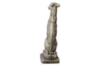 Solid Rock Stoneworks Sm Whippet Dog Garden Statue- 20" Tall- PreAged
