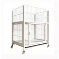 Luxury Pet House Cat Cage with Litter Box Multi Opening Rolling Cat Condo for Home Use(Gold,Large)