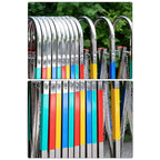 Barriers, Expandable Barrier Gate Folding Security Barricade Stainless Steels 360° Rolling Barricade Gate for Driveway Garage Quickly Block Off Any Area,Multicolor-1.5x8m