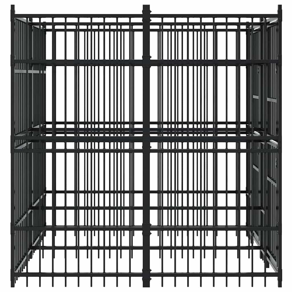 Dog Kennel, Heavy Duty Exercise Playpen, Lockable Gate, Black