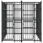 Dog Kennel, Heavy Duty Exercise Playpen, Lockable Gate, Black