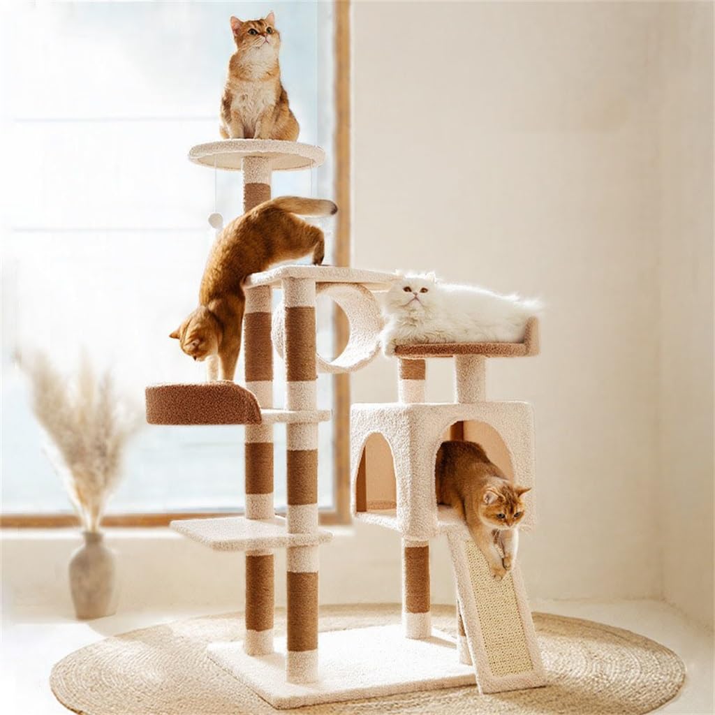 Cats Villa Wood Climbing Frame Big Tree House Activity Center Bed Tower Post Pet Products