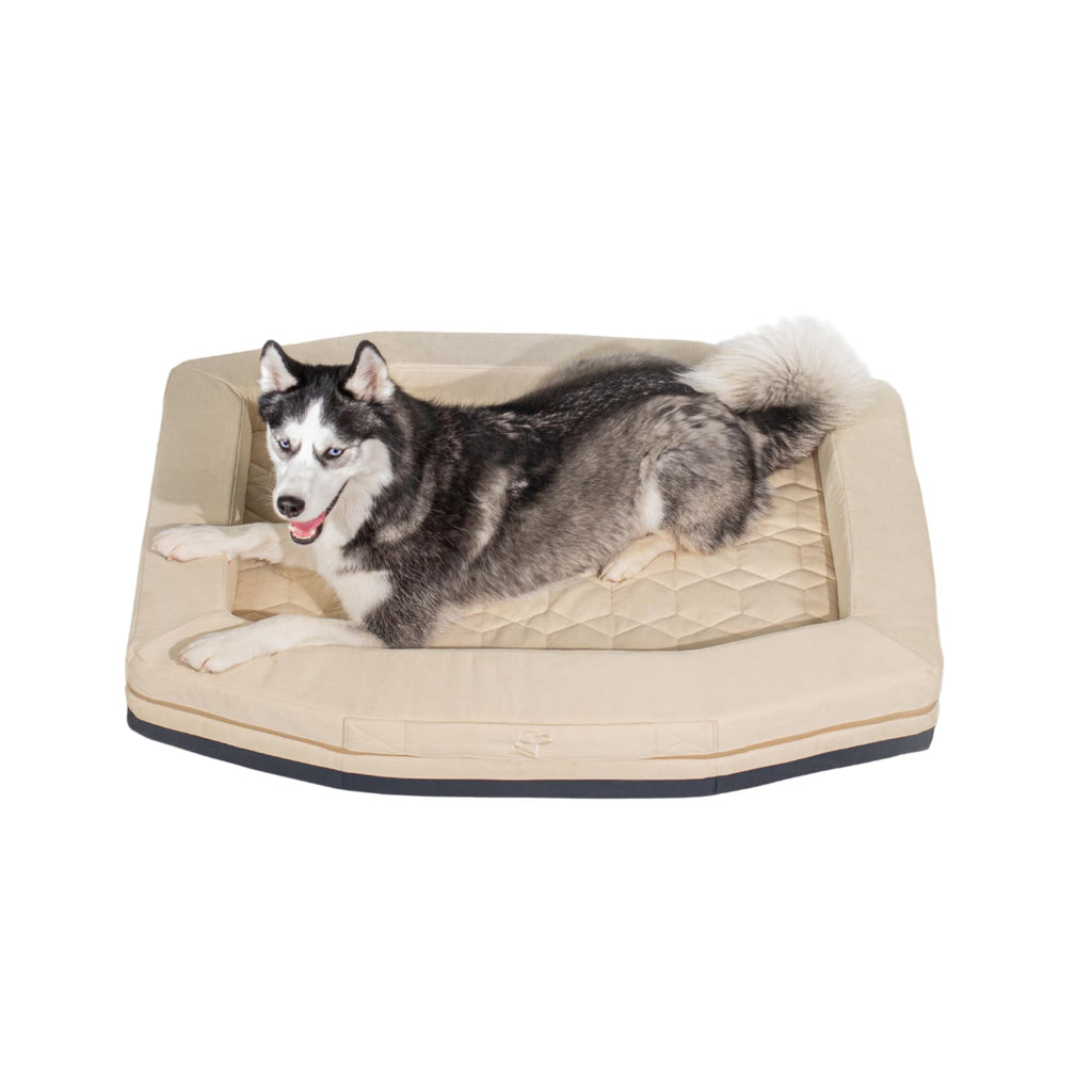 Homestead Dog Bed, Orthopedic Memory Foam, Oak, Washable Cover