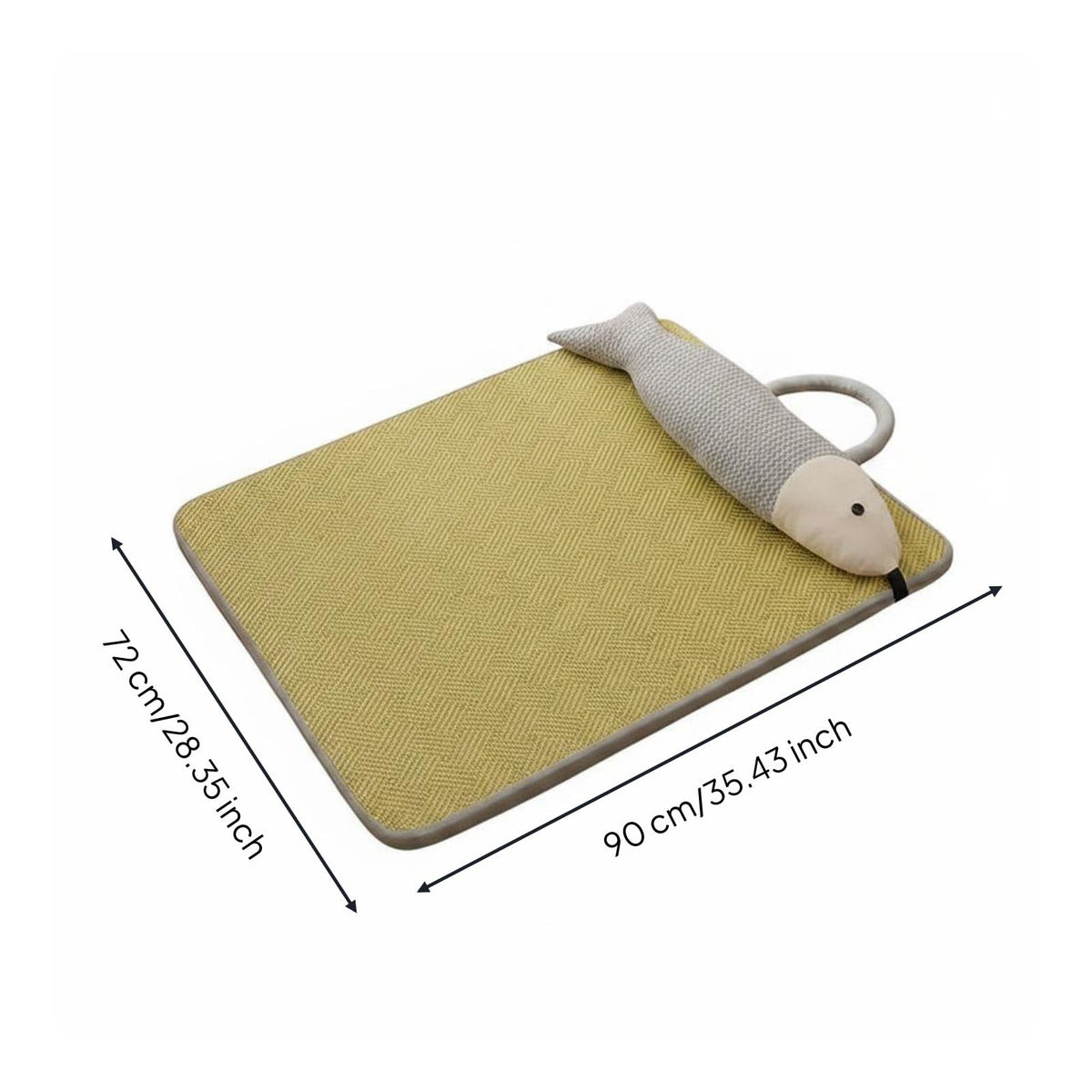 Dog Cooling Bed Fiber-Resistant-Resistant Washable Pet Sleeping Pad Removable Cover Cooling Pet Mat for Summer, Indoor, XL 90x72cm, Style to 1