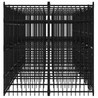 Steel Dog Kennel 138.9 ft Powder Coated Outdoor