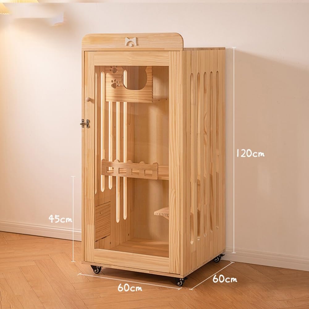 Luxury Pet House Elegant Cat Villa Spacious Indoor House Cage for Home Use