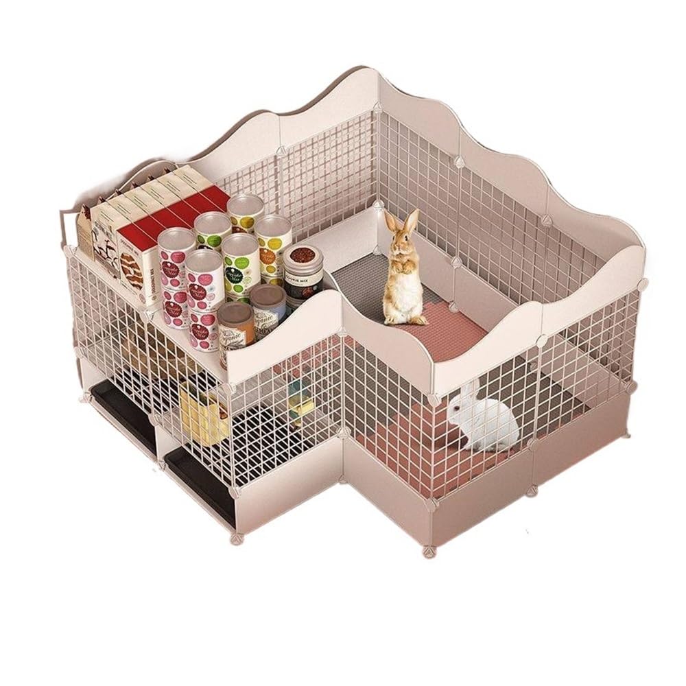 Rabbit cage Spacious Outdoor Pet Rabbit Cage - Create a Dream Home Villa with an Inviting Nest for Your Furry Friends