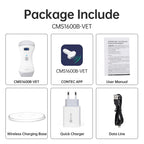 CONTEC Veterinary Color Doppler Ultrasound Machine Handheld Convex & Linear Probe for Animals Pet with WiFi and Software for Horse Sheep Dog Cat Pig Diagnostic in Farm Clinic Home CMS1600B-VET