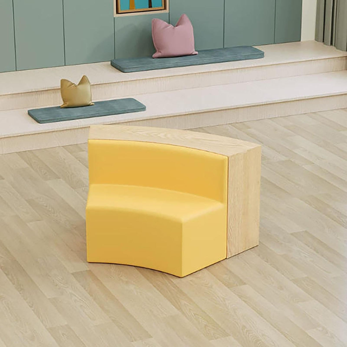 Curved Modular Reading Sofa , Freely Combined