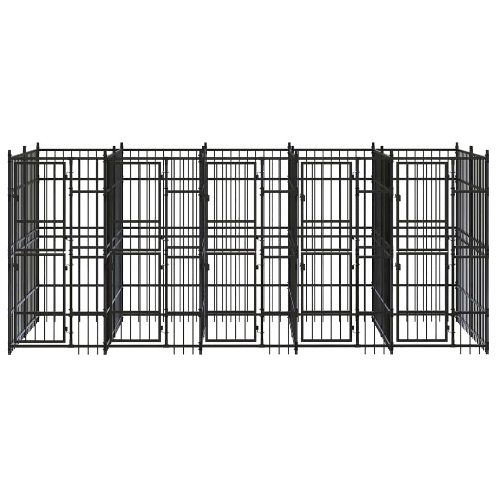 Asomie Outdoor Dog Kennel Steel 99.2 ft² Animal enclosures Pet Cage Dog Kennels Easy to Run Safe US Stock Fast Shipment