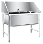 inless Steel Dog Bathing Tub - Deep Pet Washing t, 30cm Deep, 100cm Long - Perfect for Grooming Dogs & Pets at Home or Pool - & Easy to Clean