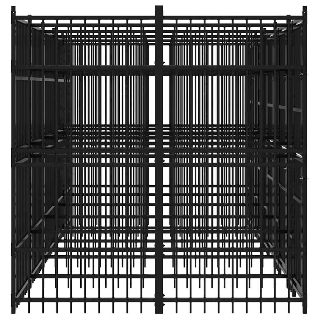 Dog Kennel, Heavy Duty Exercise Playpen, Lockable Gate, Black
