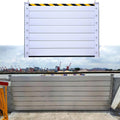 Detachable Anti Flood Gate 4.5ft High, Flood Control Barrier 21' 20' 19' 18' 17' 16' 15' 14' 13' 12' 11' 10' 9' 8' 7' 6' 5' 4', Flood Protection Baffle(Silver-L-9.8ft/117.6"/298.7cm)