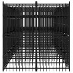 Dog Kennel, Heavy Duty Exercise Playpen, Lockable Gate, Black