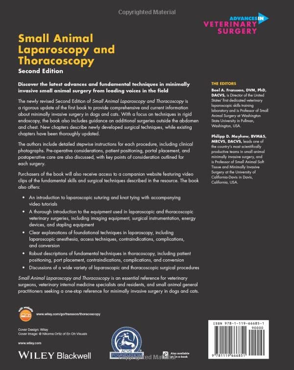 Small Animal Laparoscopy and Thoracoscopy (AVS Advances in Veterinary Surgery)