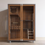 Luxury Pet House Large Indoor Cat House Panoramic Cat Villa Elegant Cat Cage Redefine for Home Use