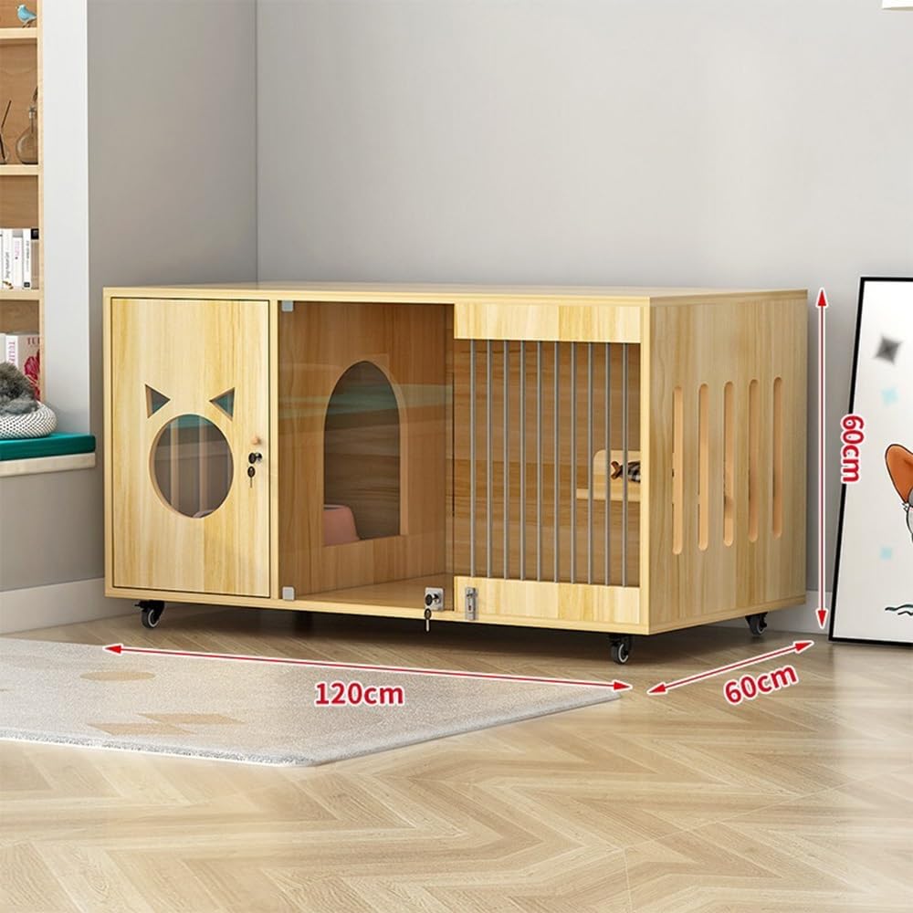 Luxury Pet House Stylish Cat Villa Premium Panorama Cat Cabinet for Home Use