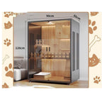 Luxury Pet House Chic Cat Villa Full-Spectrum Indoor Cat House Large Cat Cage for Home Use