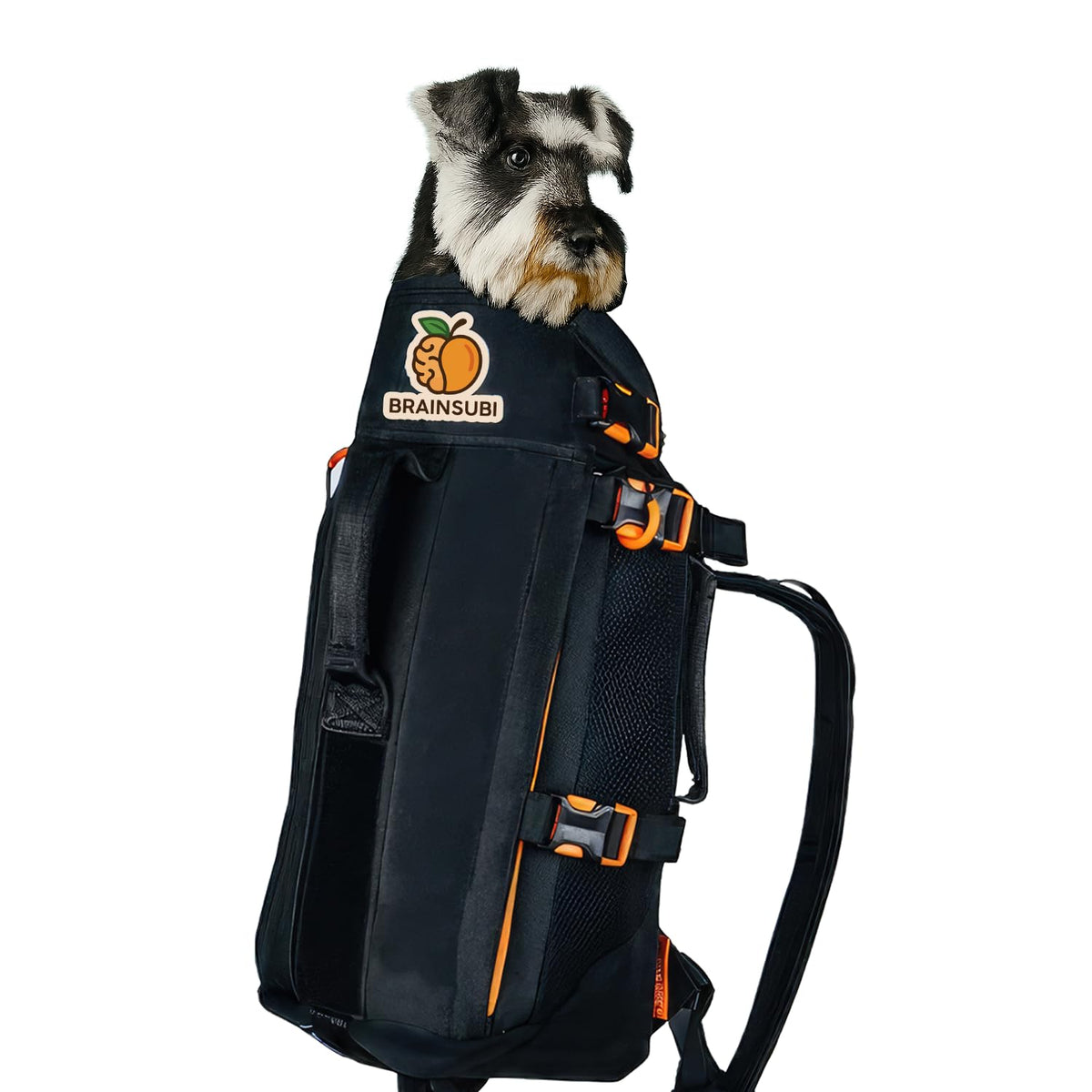 The Maxine One Medium Dog Carrier | Dog Backpack Carrier for Medium Sized Breeds | Adjustable Front Facing Pet Carrier for Travel | Dog Hiking Backpack - Bark After Dark Black