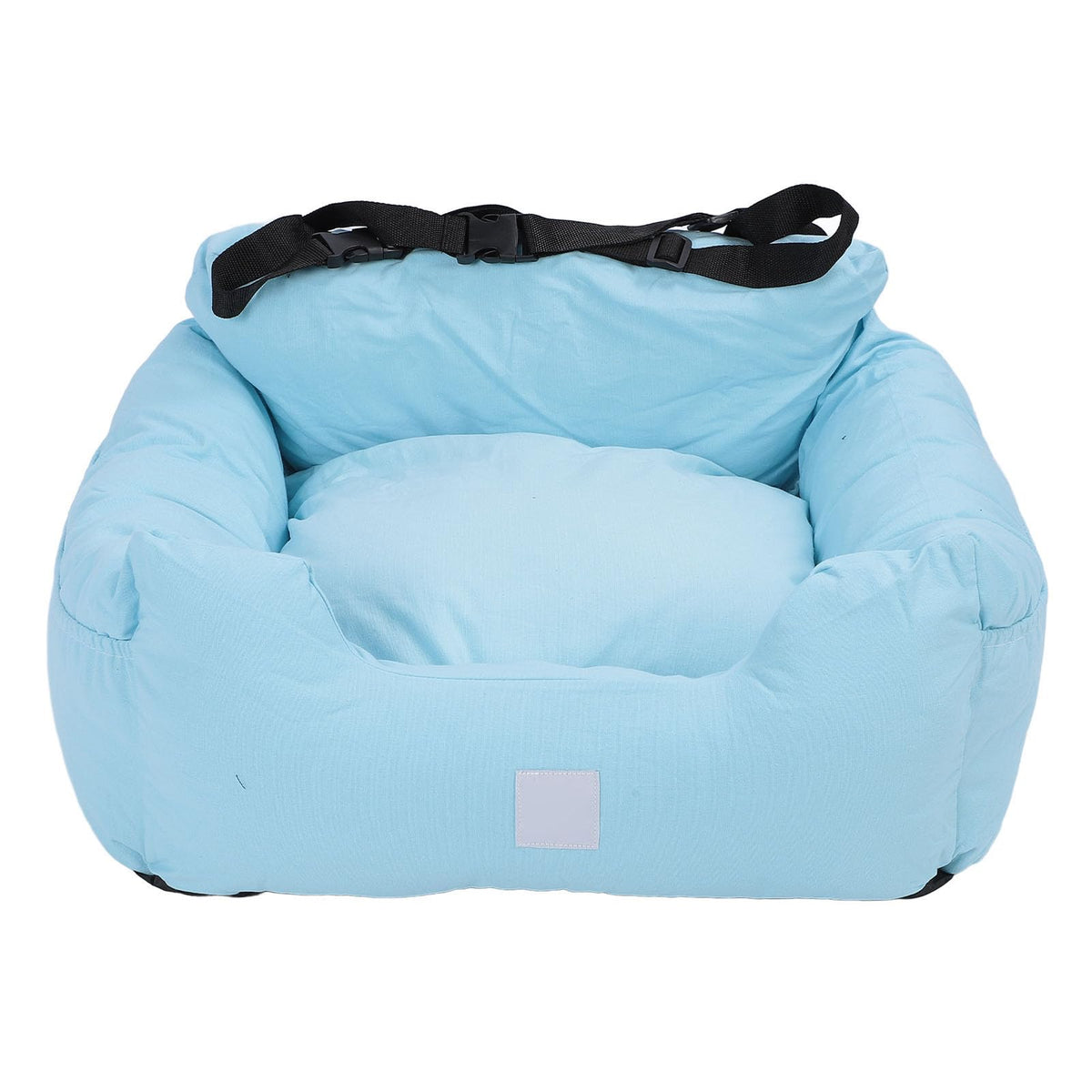 Dog Car Seat, Enhanced Safety Breathable Fabric Puppy Car Seat, Portable Dog Bed with Safety Leash Side Storage Pockets Detachable Washable for Small Medium Dogs and