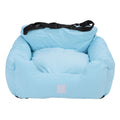 Fockety Dog Car Seat, Washable Breathable Dog Booster Car Seat Pet Booster Seat with Secure Straps, Pet Car Seat Portable Pet Travel Carrier for Small Medium Cats