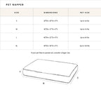 Pendleton Berber Dog Bed, Plush Pet Napper with Faux Suede Reverse and Removable Washable Cover, Rectangle Pet Bed, Large, Harding Tonal Natural