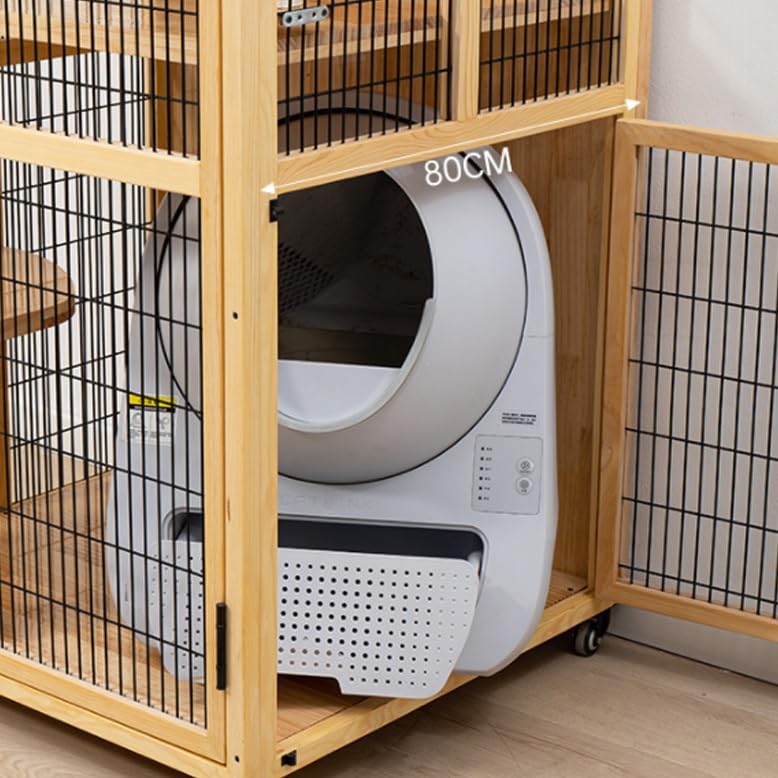 Animal Cage Cat Villa Wood Cage Extra Large Pet Home Indoor Cat Enclosure
