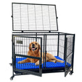 Heavy Duty Metal Dog Crate XL Foldable Kennel for Large Dogs