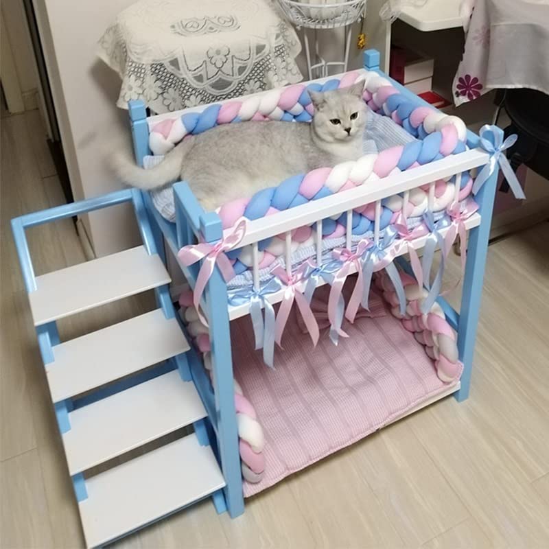 Detachable and Washable Four Seasons Pet Wooden Bed Small Medium and Large Dog Kennel Cat