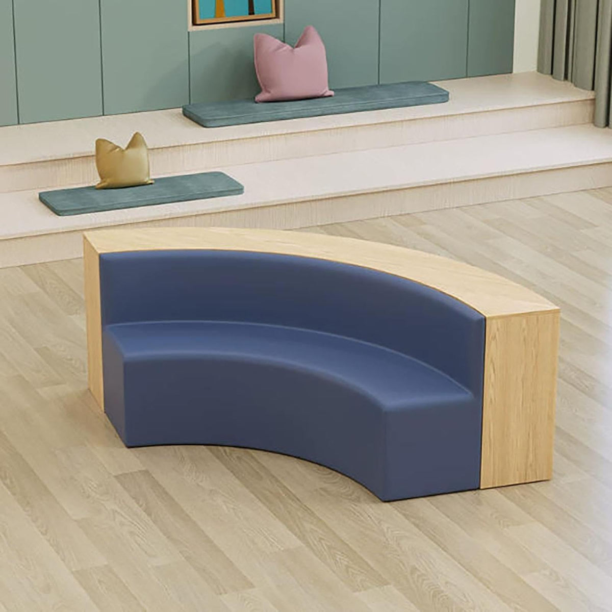 Curved Modular Reading Sofa , Freely Combined