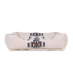 Pendleton Berber Bolster Dog Bed, Plush Kuddler with Removable Washable Cover, Pet Bed for Dogs and Cats, X-Large, Harding Tonal Natural