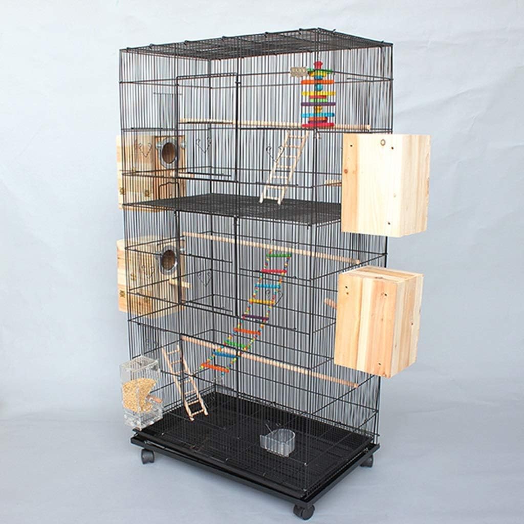 Large Bird Cage with Stand for Parrots and Small Pets,