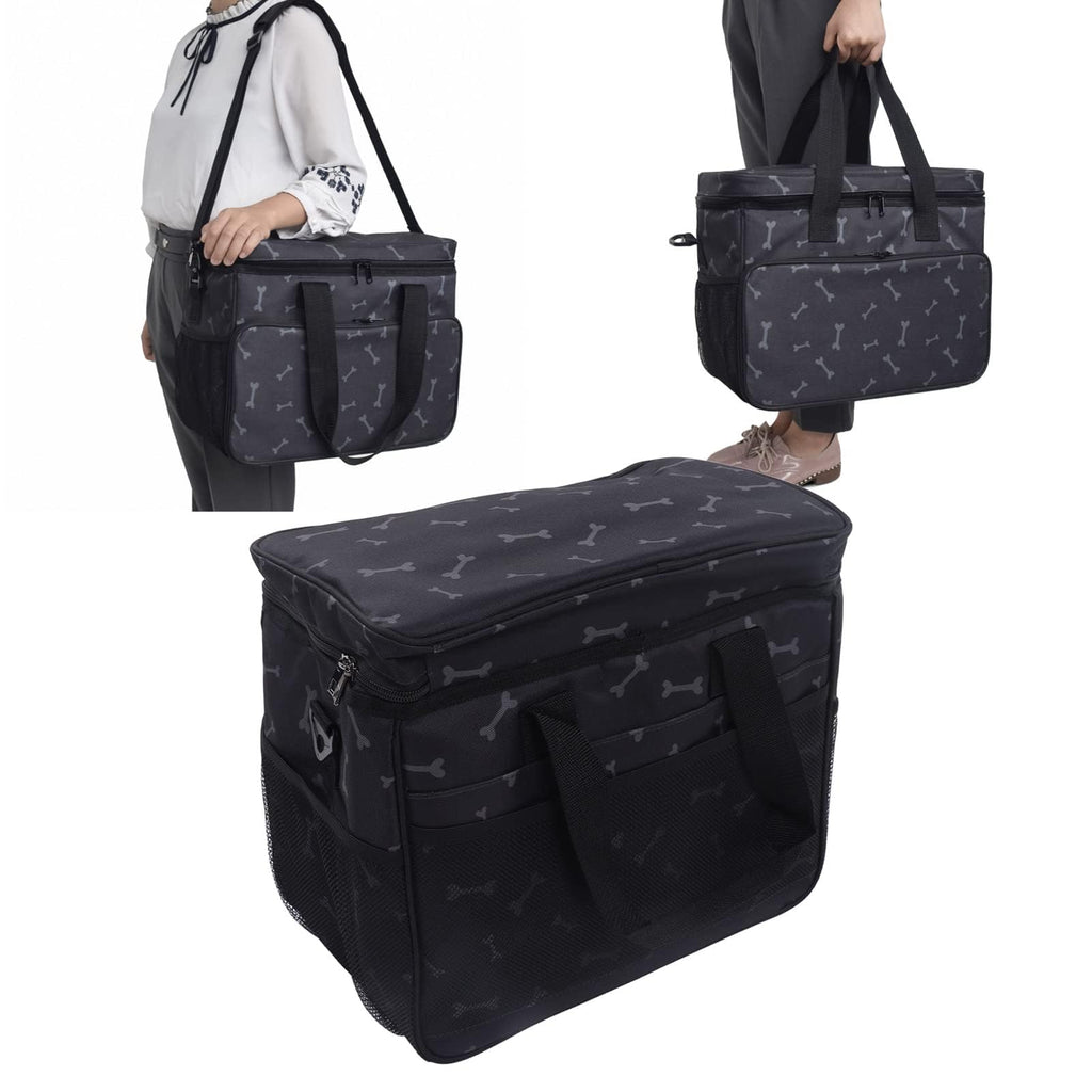Dog Travel Bag, Multifunction Pockets, Lightweight & Durable Oxford Cloth, for Travel, Hiking, Outdoor Activities, Approx. 38.5x21x33cm