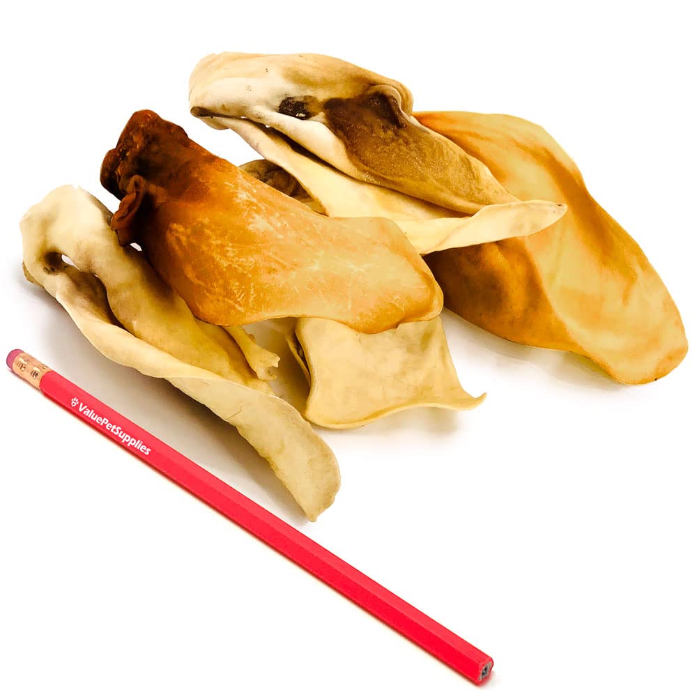 ValueBull Cow Ears for Dogs, Varied Sizes/Shapes, 200 Count