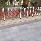 Retractable Mobile Barricade - Adjustable Stainless Steel Security Barrier with Wheels - Durable Vehicle Entry Gate (Red 0.9x9m) - Portable Safety Solution for Event Control