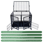 Heavy Duty Metal Dog Crate XL Foldable Kennel for Large Dogs