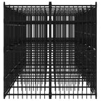 Dog Kennel, Heavy Duty Exercise Playpen, Lockable Gate, Black