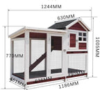 Double-Storey Pet Villa with Pull-Out Tray for Indoor and Outdoor Use,