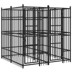 vidaXL Outdoor Dog Kennel Steel 198.4 ft²